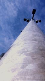 Low angle view of street light against sky