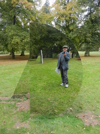 Full length of a man standing in park