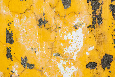 Old orange concrete wall