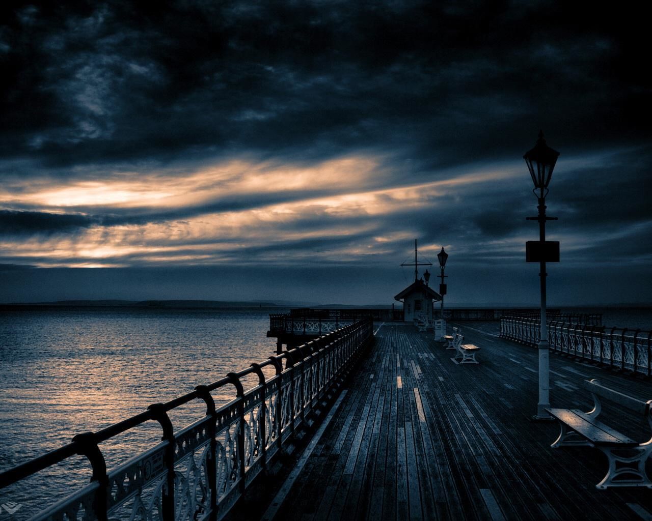 water, sea, sky, cloud - sky, pier, railing, horizon over water, cloudy, the way forward, sunset, scenics, nature, cloud, dusk, tranquility, diminishing perspective, weather, silhouette, beauty in nature, tranquil scene