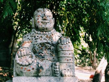 Close-up of statue at park