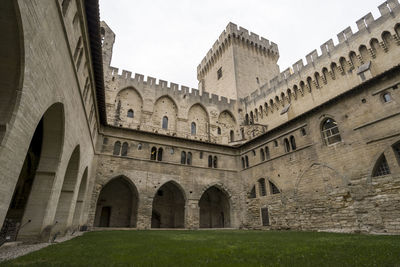 The famous pope palace in avignon - france