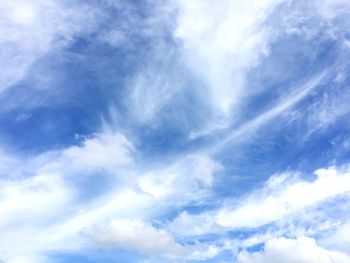 Low angle view of cloudy sky