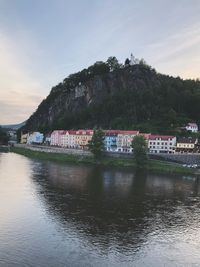 Scenic view of river against sky