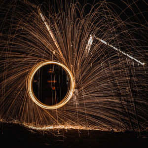 Steel wool photography in the city