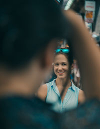 Portrait of a smiling young woman