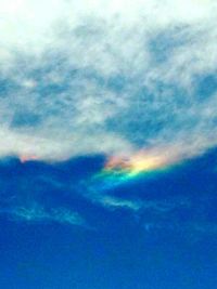 Low angle view of cloudy sky