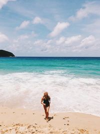 Scenic view of sea against sky