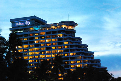 Low angle view of building against sky