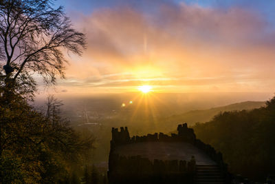 Scenic view of sunset