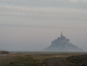 Scenic view of building against sky