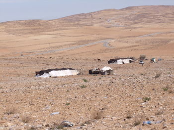 View of desert against sky