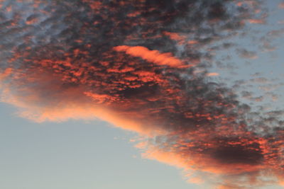 Scenic view of sky during sunset