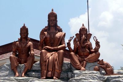 Low angle view of statue