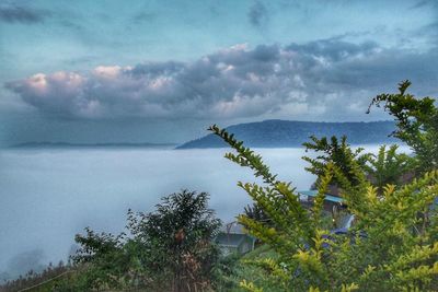 Scenic view of sea against sky