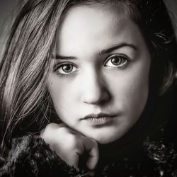 Close-up portrait of girl