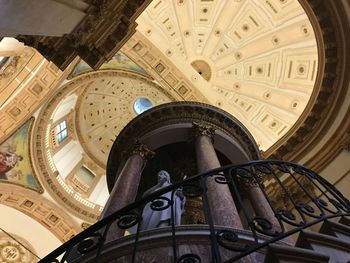 Low angle view of dome inside church
