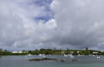 Scenic view of sea against sky