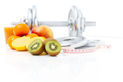 Various fruits on plate