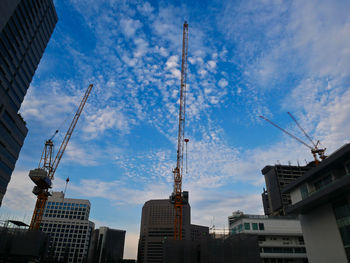 Low angle view of buildings against sky