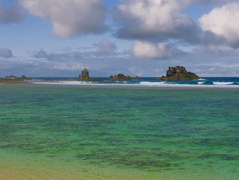 Scenic view of sea against sky