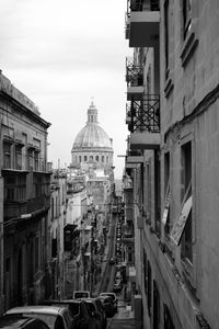 Panoramic view of cathedral in city against sky