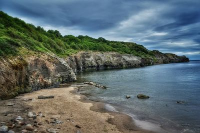 Sandsend on the yorkshire coast