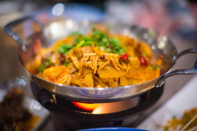 Close-up of food in bowl