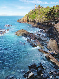 Scenic view of sea against sky
