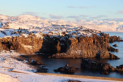 Panoramic view of sea against sky