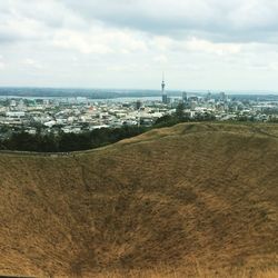 High angle view of city