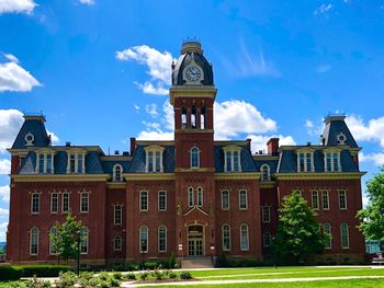 Low angle view of historical building against sky