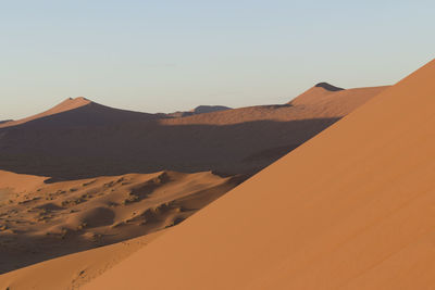 Scenic view of desert against sky