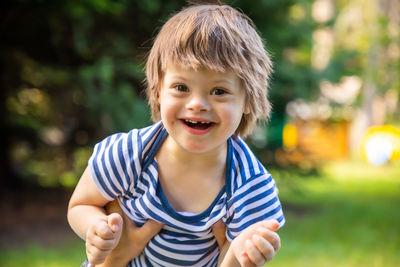 Portrait of smiling boy