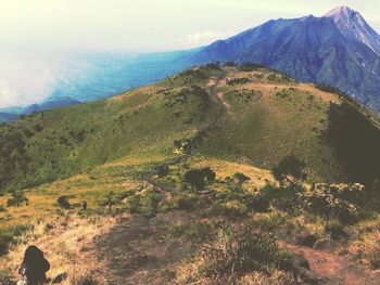 Scenic view of mountains