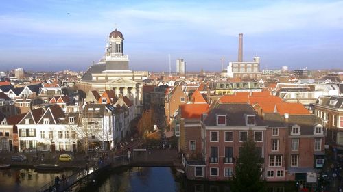 View of buildings at waterfront