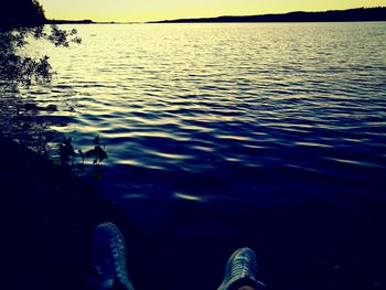 Scenic view of lake
