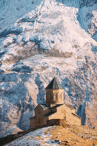 Snow covered mountain