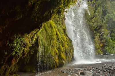 River flowing through rocks