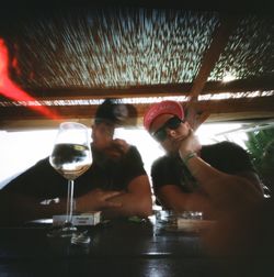 Group of people drinking glass