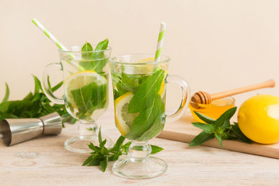 Close-up of drink on table