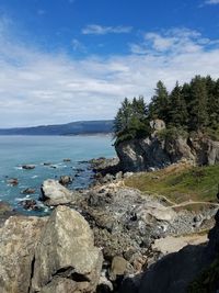 Scenic view of sea against sky