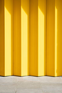 Yellow industrial shutters