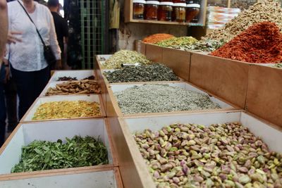 Vegetables for sale at market stall