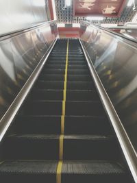 View of escalator