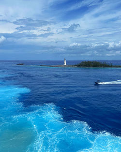 Scenic view of sea against sky