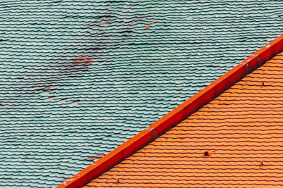 Full frame shot of roof tiles