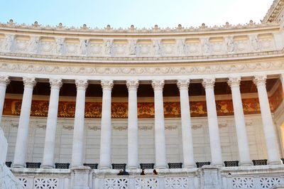 Low angle view of historical building