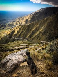 Scenic view of mountain landscape against sky