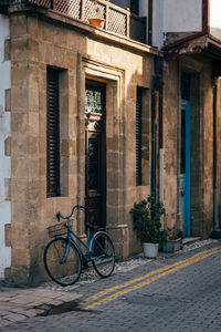 Bicycles on street